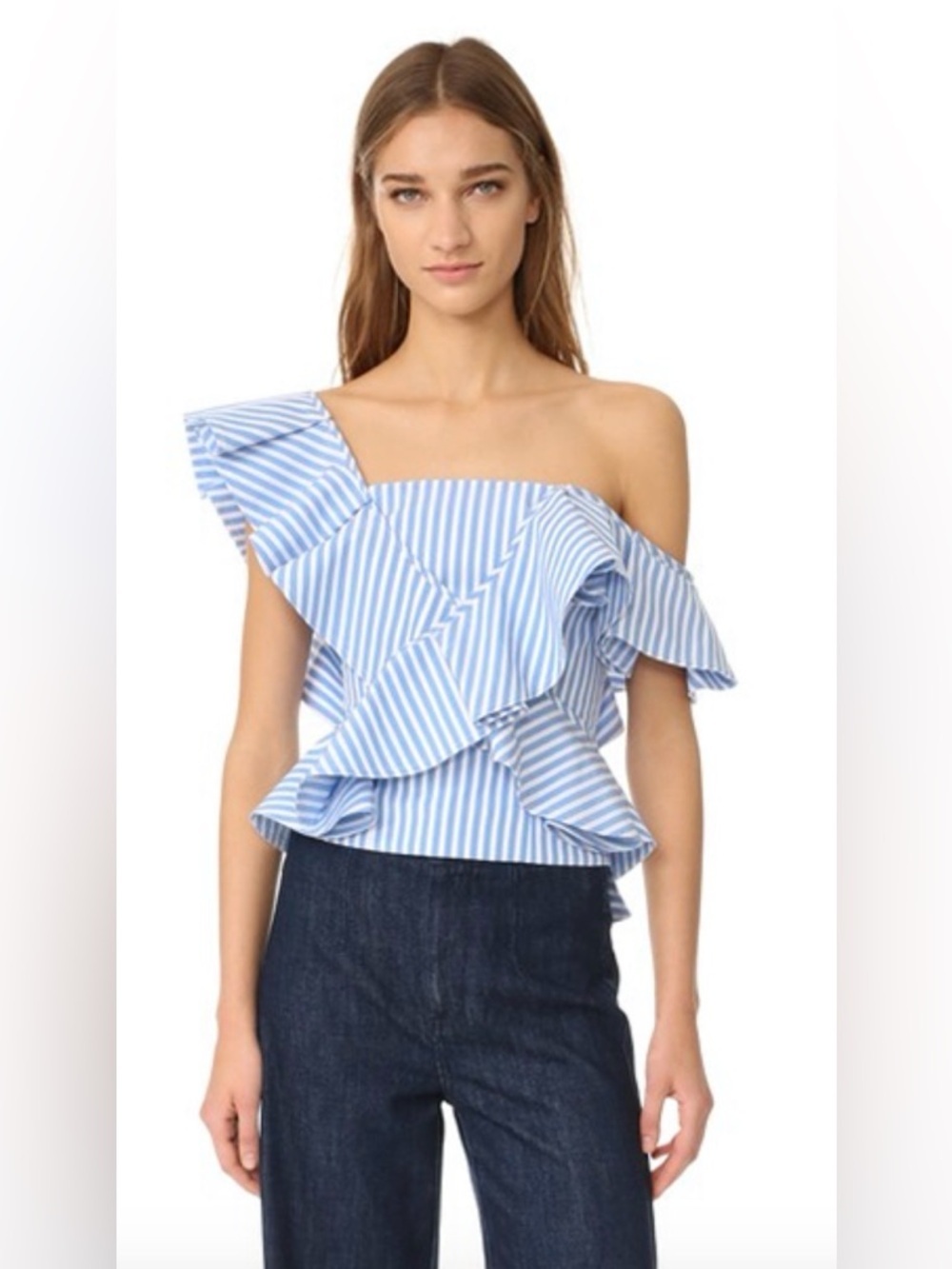 Petersyn Eliza One-Shoulder Top,‎ Size M